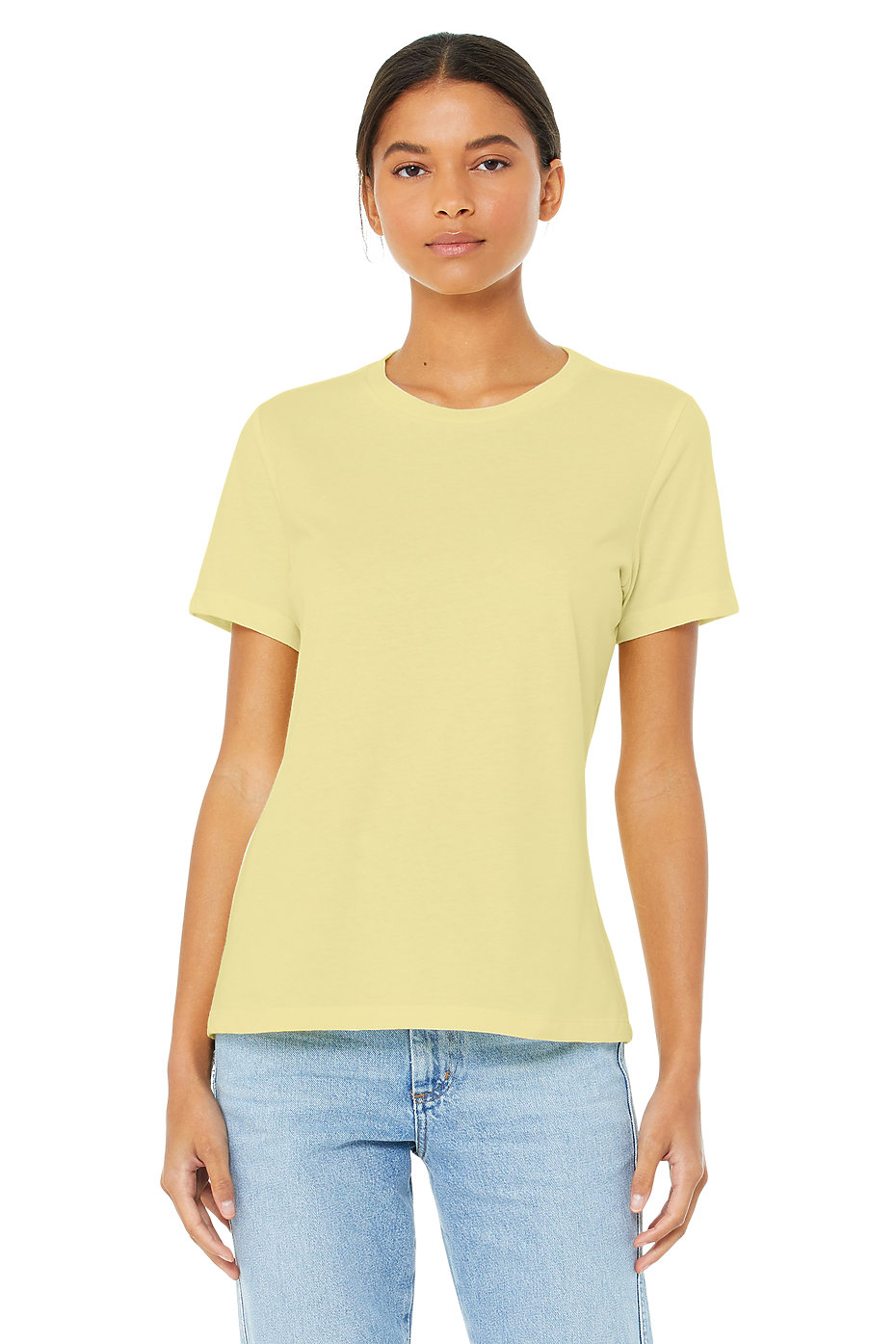 Women S Relaxed Heather Cvc Short Sleeve Tee Bella Canvas