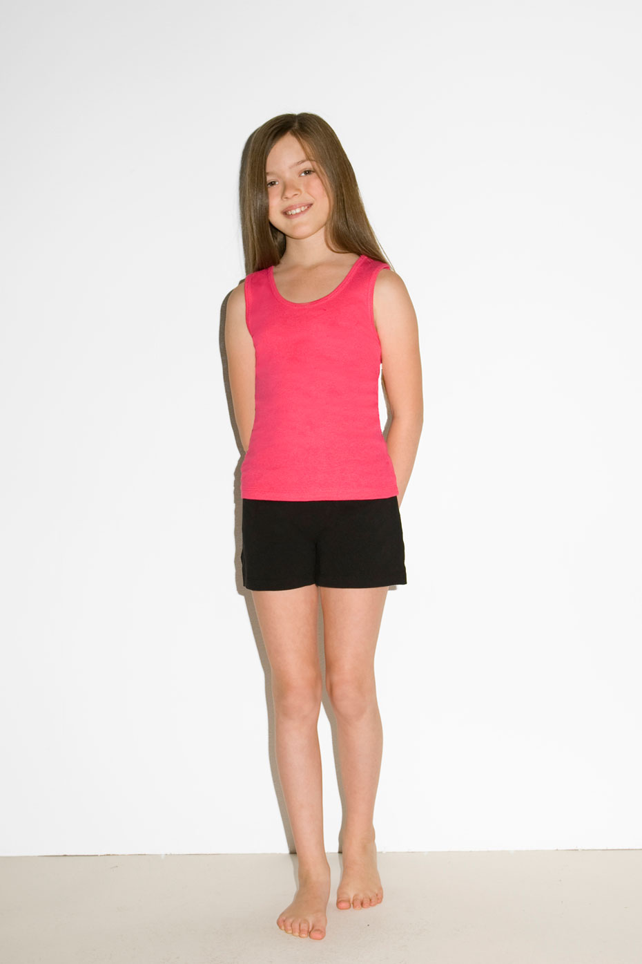 Girls Cotton Spandex Fitness Short Bella Canvas Bellacanvas