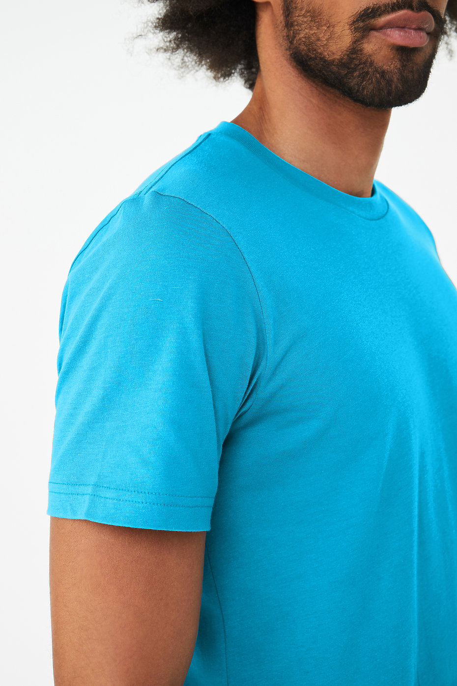 5-pack Slim Fit T-shirts - Blue/Turquoise/Red - Men