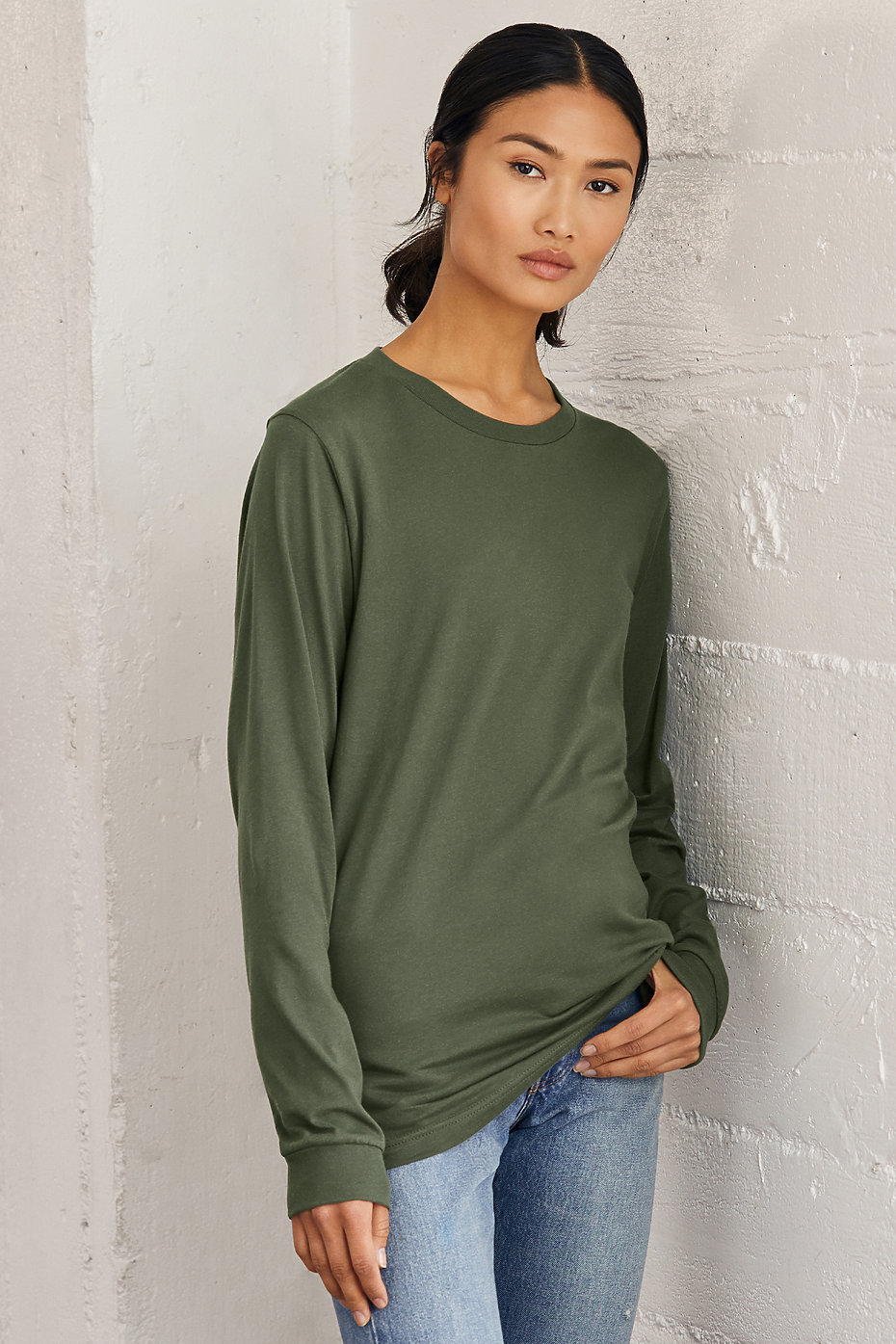 bella canvas heather cvc long sleeve