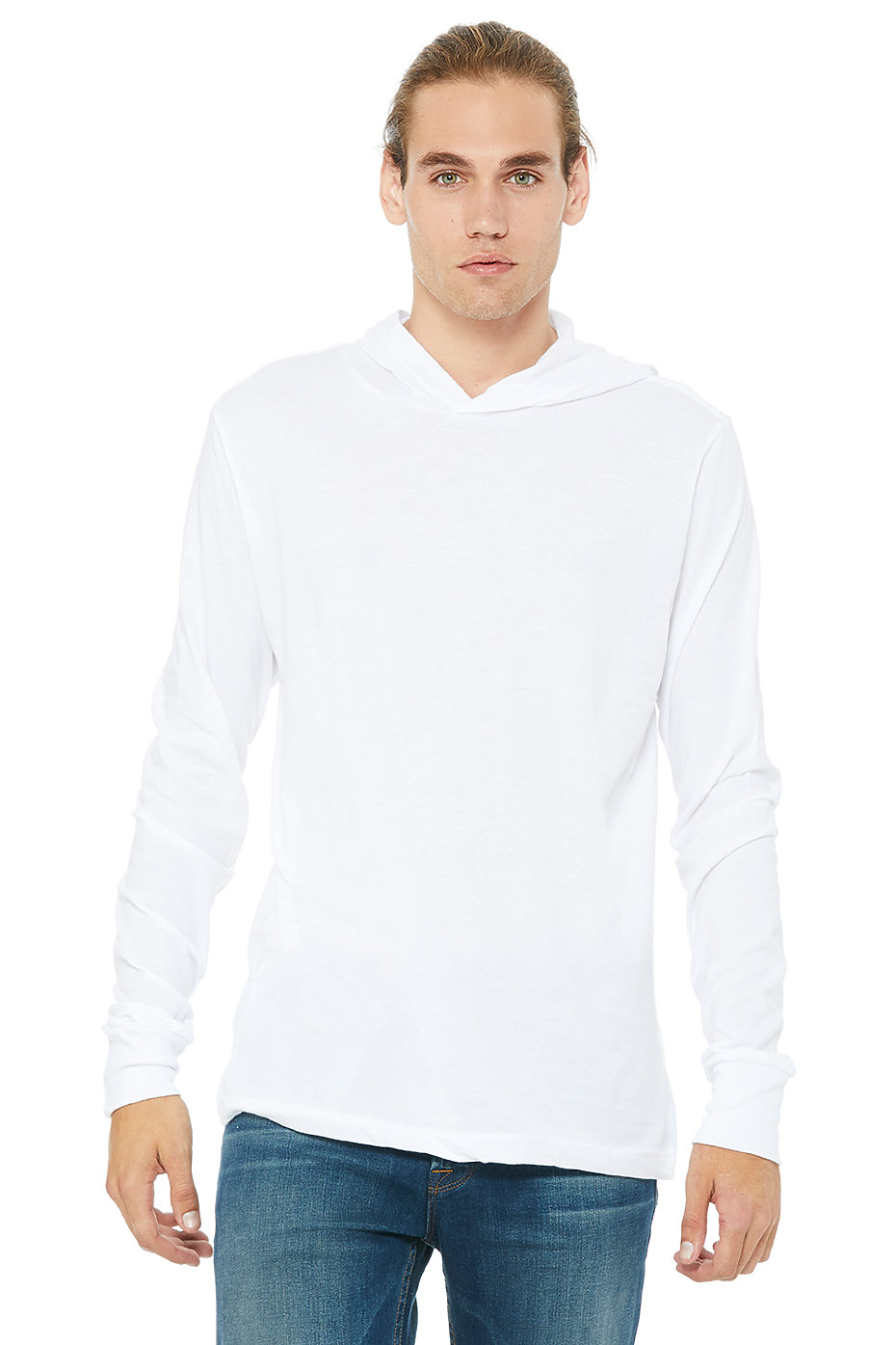 Mens Cross-Dyed Light Weight Heather Jersey Sweatshirt Pullover Hoodie  -13104