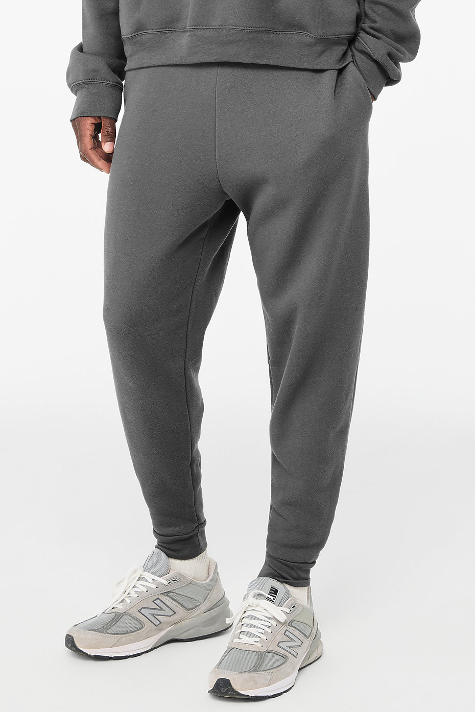Grey Cotton Sweatpants Cuffed Sweatpants Women's Joggers