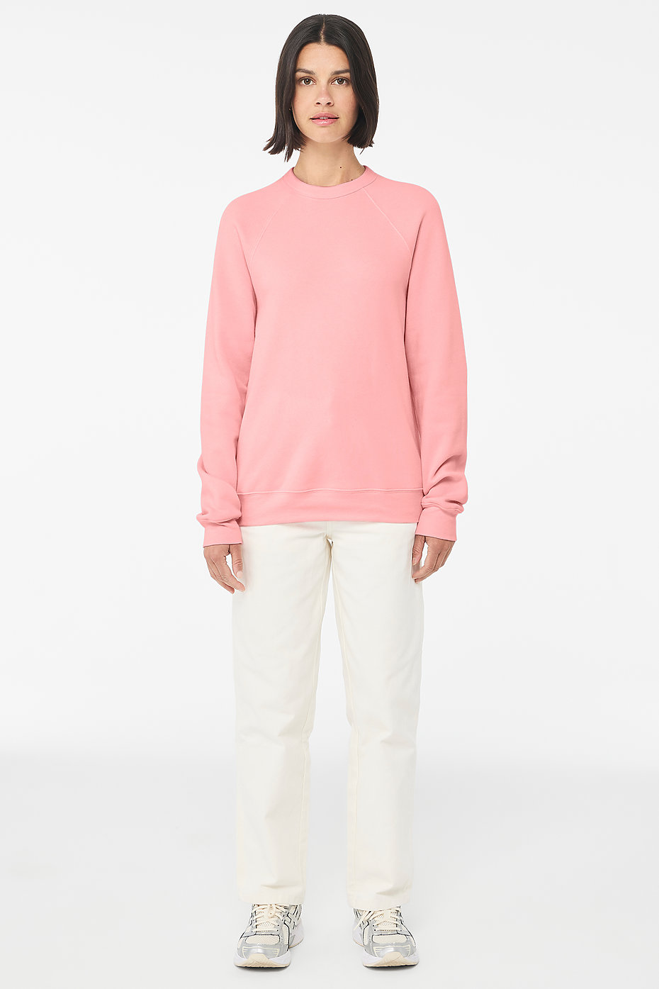 Short-sleeved Sweatshirt - Cream - Ladies