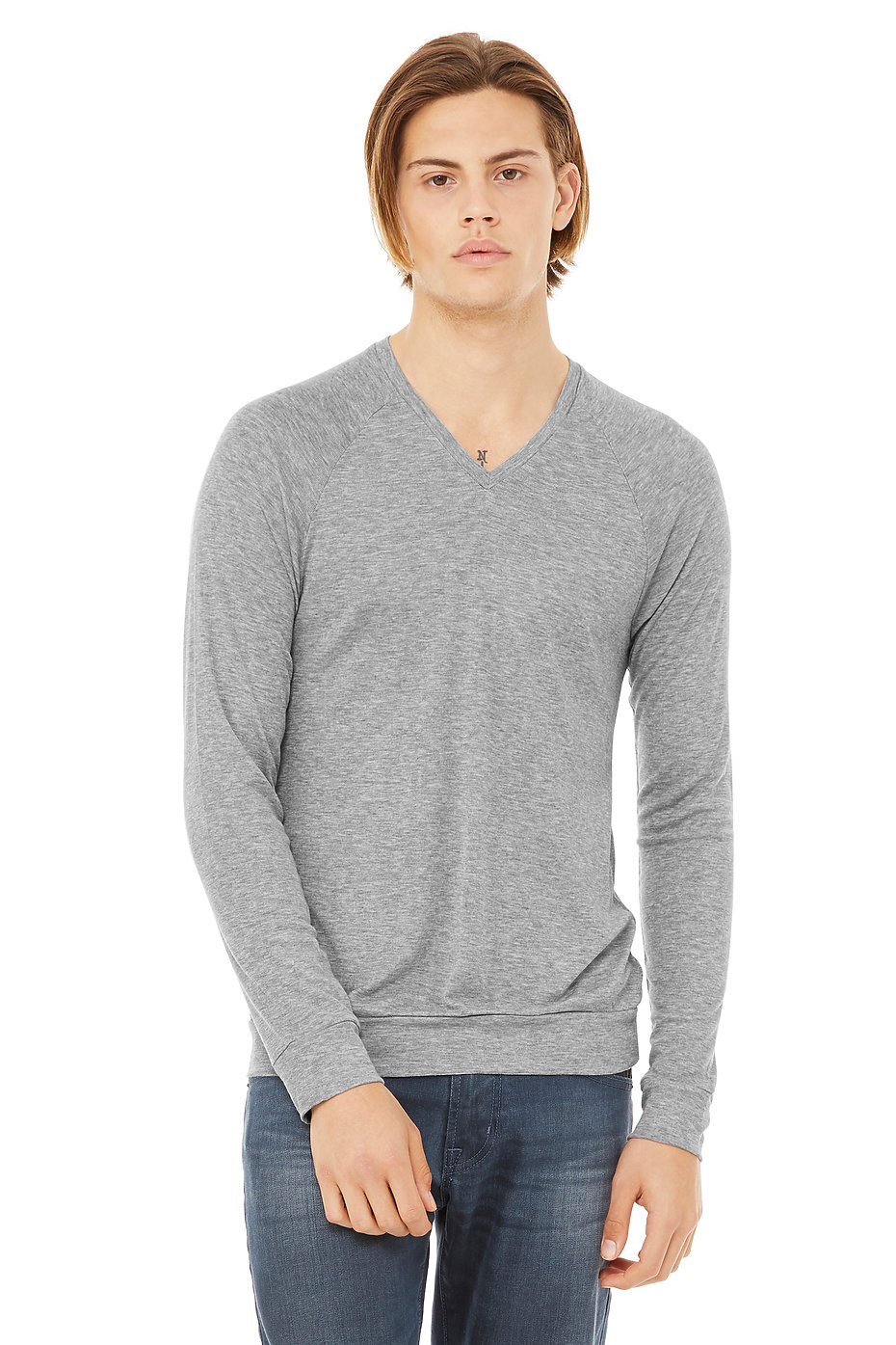 v neck zip up sweater