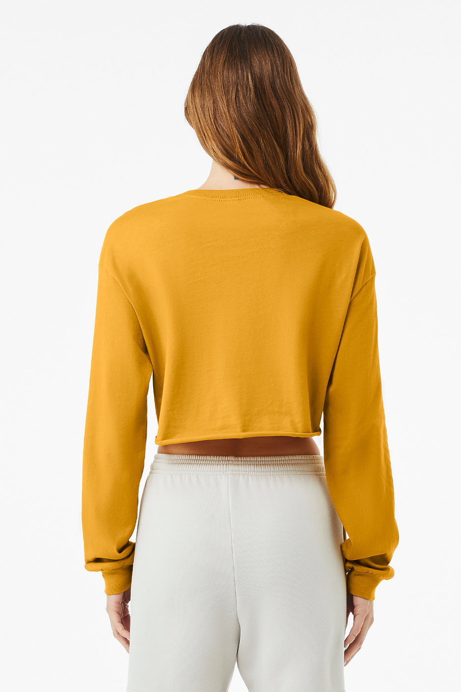 Perfect Print Overlay Pullover Streetwear Loose Long Sleeve Crop Top Sweater