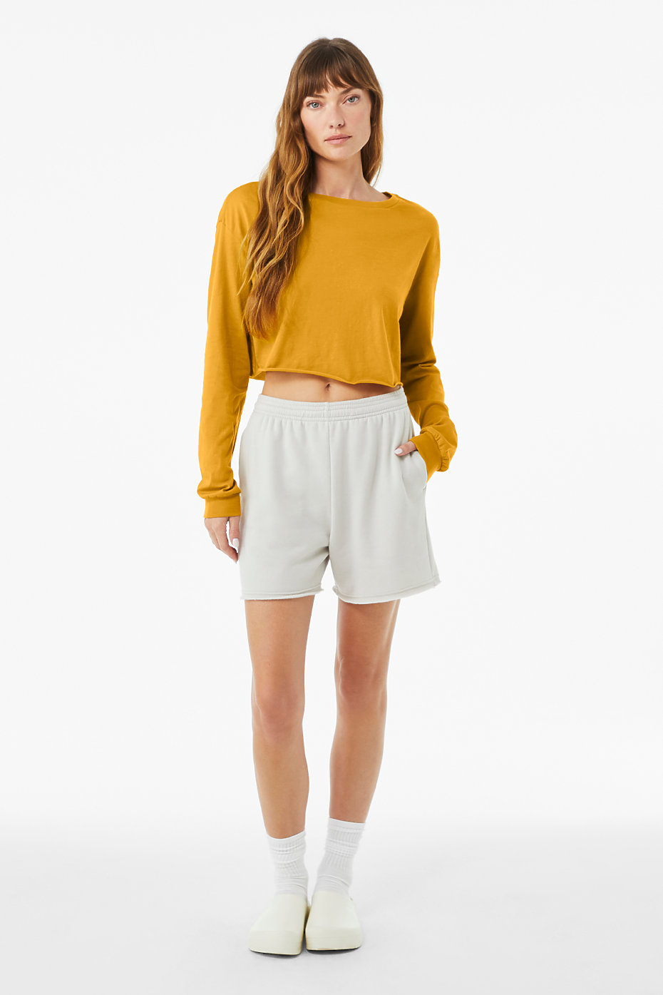 Long Sleeve | Wholesale Plain Womens T Shirts BELLA+CANVAS | Blank ® Clothing Crop | Top
