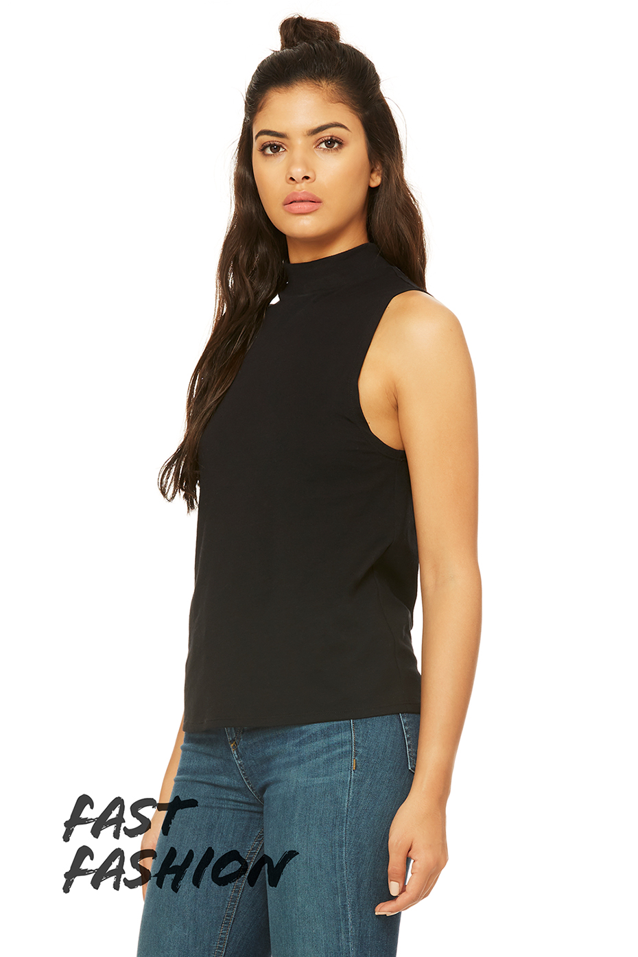 Download Women's Mock Neck Tank | Bella-Canvas