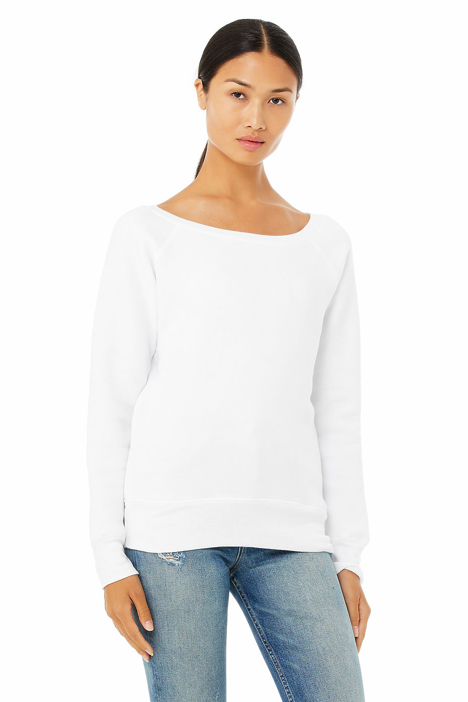 Wide Neck Sweatshirt | Custom Sweatshirts | Wholesale Womens