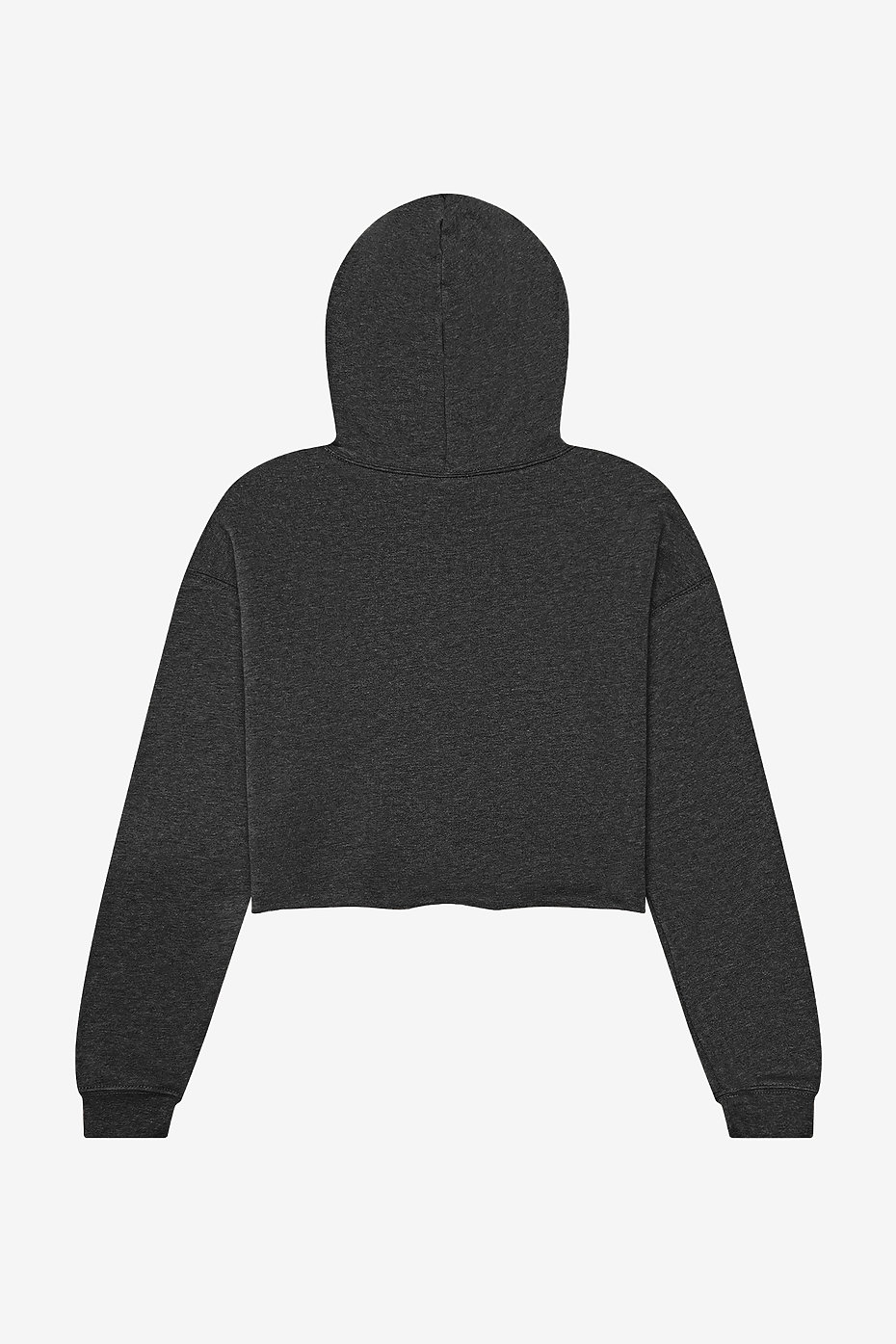 blank crop hoodie