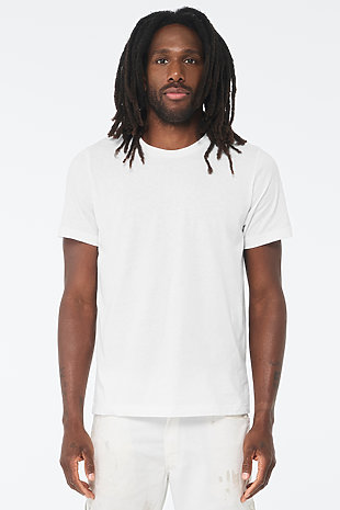 Wholesale Men's White Plain T-Shirt