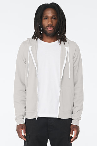 Men's Zip Up Hoodie Jacket Plain Full Zipper Hooded Fleece Sweatshirt  Athletic!