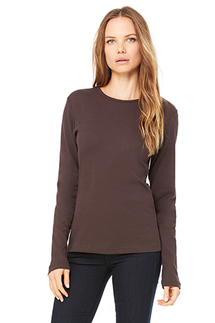 brown t shirt long sleeve