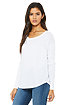 Download Women S Flowy Long Sleeve Tee W 2x1 Sleeves Bella Canvas Bella Canvas