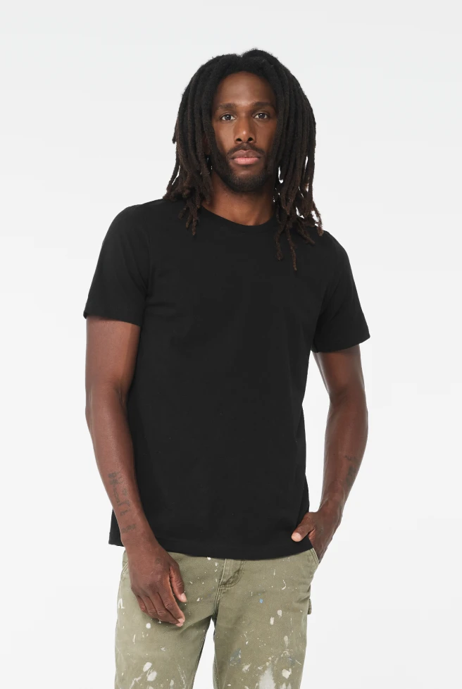 1 x Mens Plain 100% Cotton Blank T-shirt Tee Black Bulk Cheap Wholesale Tee